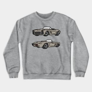 car vintage illustration Crewneck Sweatshirt